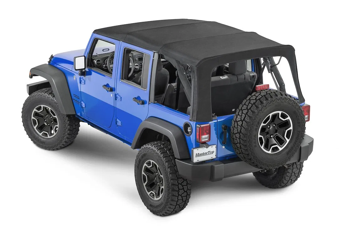 15201924 – MASTERTOP Soft Top, Black MasterTwill® Fabric Uses Factory Doors Includes Tinted Window Use Factory Hardwa...
